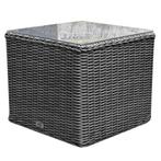 Toscane premium bijzettafel 50x50xH45 cm antraciet, Tuin en Terras, Ophalen of Verzenden, Nieuw, Aluminium