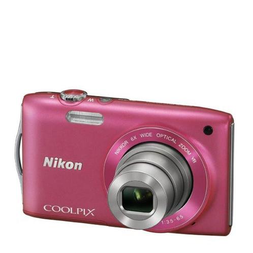 Nikon Coolpix S3300 Digitale Compact Camera - Roze, Audio, Tv en Foto, Fotocamera's Digitaal, Zo goed als nieuw, Verzenden