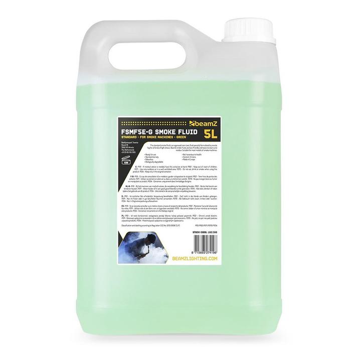 BeamZ FSMF5E-G standaard rookvloeistof - Groen - 5L, Muziek en Instrumenten, Licht en Laser, Verzenden