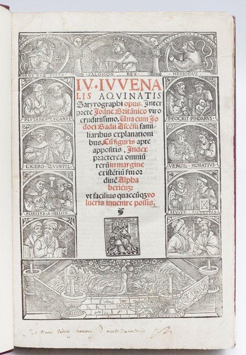 Juvenalis - Satyrographi Opus - 1539, Antiek en Kunst, Antiek | Boeken en Bijbels