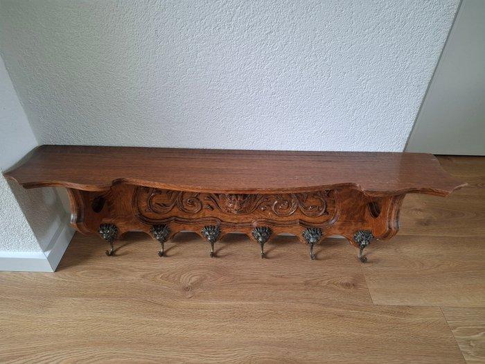 Kapstok - Massief eiken - Hout, Messing, Antiek en Kunst, Curiosa en Brocante