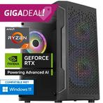 Ryzen 7 - RTX 5070 - 32GB - 1TB  - WiFi - BT - Game PC, Nieuw