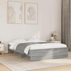 vidaXL Bedframe bewerkt hout grijs sonoma eikenkleurig, Verzenden, Grijs, Hout, Nieuw
