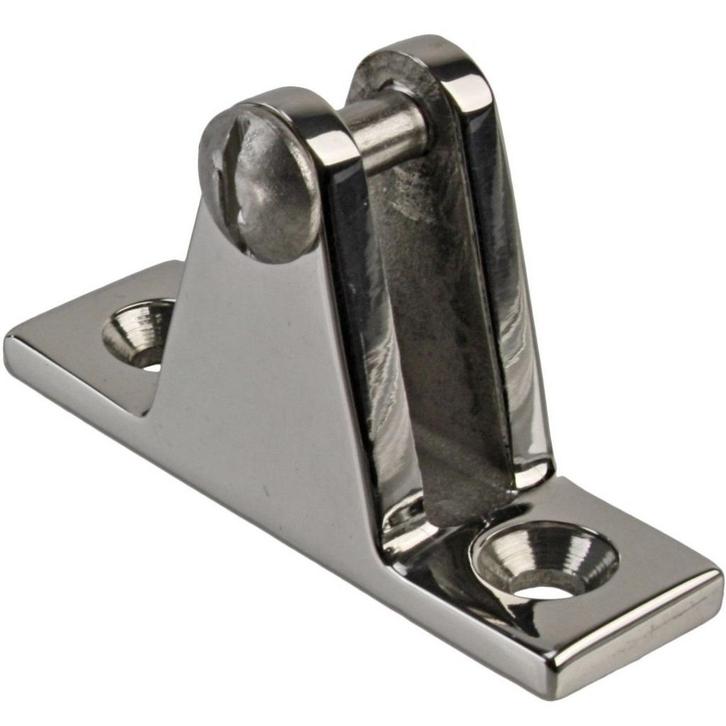 Dekplaat Recht 60x19x37 met Schroef Rvs, Watersport en Boten, Bootonderdelen, Ophalen of Verzenden