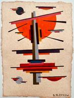 Boris Alepkow (XX) - Suprématisme Avant Garde Russe, Antiek en Kunst