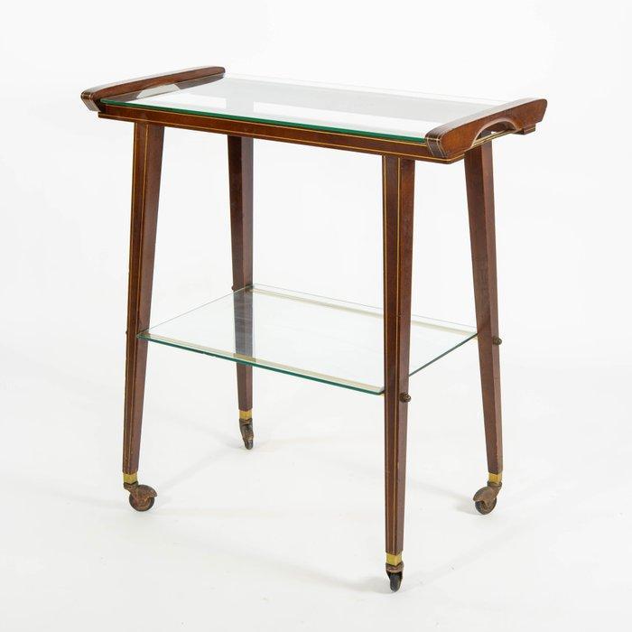 Serveerwagen - Hout, Glas, Antiek en Kunst, Kunst | Designobjecten
