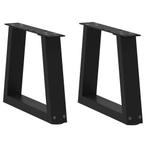 vidaXL Salontafelpoten 2 st V-vormig 30x(30-31,3) cm staal, Verzenden, Nieuw