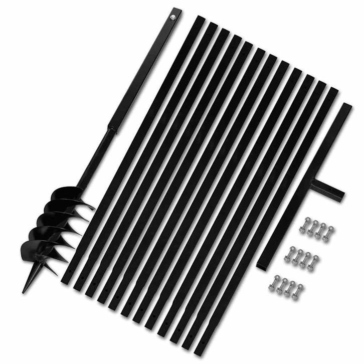 vidaXL Grondboor met handvat 120 mm en verlengstukken 13 m, Tuin en Terras, Hand-tuingereedschap, Nieuw, Verzenden