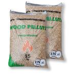 Eco pine pellets à 15 kg 35 zakken (510 kg), Minder dan 3 m³, Ophalen of Verzenden, Blokken, Overige houtsoorten