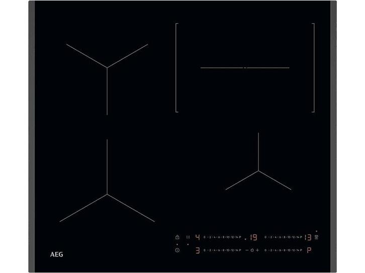 Aeg - Inductie Kookplaat - Zwart, Witgoed en Apparatuur, Kookplaten, Inductie, Nieuw, 4 kookzones, Verzenden