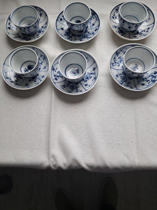 Greiner - Kop en schotel (6) - Rauenstein, Antiek en Kunst, Antiek | Glas en Kristal