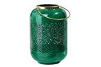 Decoratieve lantaarn CANDLELIGHT 30cm edele groene metalen, Huis en Inrichting, Woonaccessoires | Overige, Ophalen of Verzenden