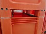 Palletbox 1000x600x662mm 260 liter, gesloten, oranje, 2, Doe-het-zelf en Verbouw, Kratten en Dozen, Gebruikt, 40 tot 60 cm, Overige typen