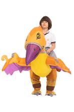 KIMU® Opblaas Kostuum Kinderen Rijdend op Pterosaurus 80 86, Kleding | Heren, Carnavalskleding en Feestkleding, Carnaval, Nieuw