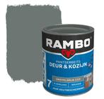 Rambo Pantserbeits Deur & Kozijn Dekkend Griffelgrijs 0.75L, Doe-het-zelf en Verbouw, Verzenden, Nieuw, Beits, Grijs