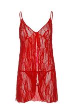 Sexy Lingerie Leg Avenue kanten slipdress met string rood, Kleding | Dames, Verzenden
