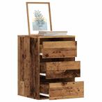 vidaXL Ladekast 40x41x58 cm bewerkt hout oud houtkleurig, Kinderen en Baby's, Kinderkamer | Commodes en Kasten, Verzenden, Nieuw