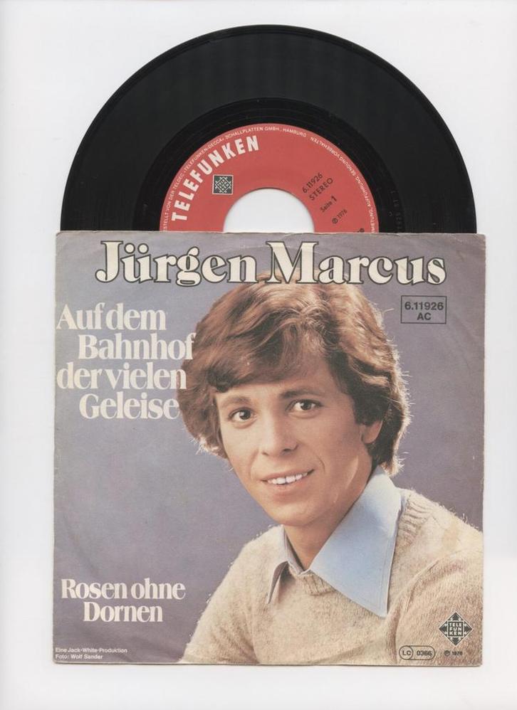 Jürgen Marcus – Auf Dem Bahnhof Der Vielen Geleise / Rosen O, Cd's en Dvd's, Vinyl Singles, Ophalen of Verzenden