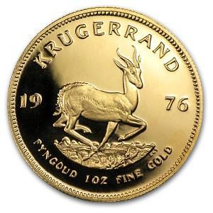 Gouden Krugerrand 1 oz 1976 (2.5% boven spot), Postzegels en Munten, Munten | Afrika, Losse munt, Goud, Zuid-Afrika, Verzenden