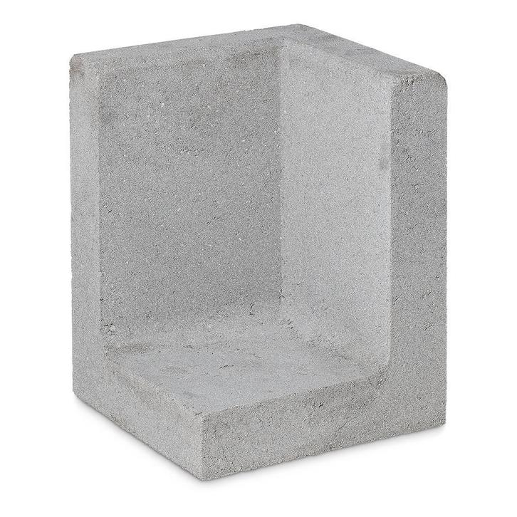 Betonnen L-hoekelement 40x40x60 grijs, Tuin en Terras, Bielzen en Borders, Nieuw, Beton, Ophalen of Verzenden