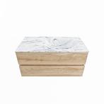 MONDIAZ VICA-DLUX 100cm badmeubel onderkast Washed Oak 2, Ophalen of Verzenden, Nieuw, Bad