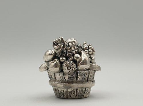 Flavio Mancini - Tinozza di frutta rivestita in Argento, Antiek en Kunst, Antiek | Goud en Zilver
