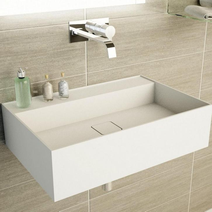 Fontein Ideavit Solidbliss 60x40x16 cm Solid Surface 1, Doe-het-zelf en Verbouw, Sanitair, Ophalen of Verzenden