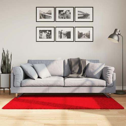 vidaXL Vloerkleed OVIEDO laagpolig 80x150 cm rood, Huis en Inrichting, Stoffering | Tapijten en Kleden, Rood, Nieuw, Verzenden