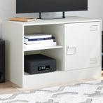 vidaXL Tv-meubel 67x39x44 cm staal wit, Huis en Inrichting, Kasten | Televisiemeubels, Verzenden, Nieuw, Metaal