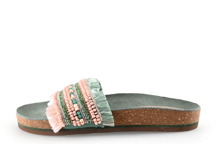 Lazamani slippers in maat 37 Groen | 15% korting, Kleding | Dames, Schoenen, Groen, Zo goed als nieuw, Slippers, Verzenden
