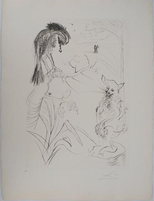 Salvador Dali (1904-1989) - Le Bestiaire de La Fontaine : Le, Antiek en Kunst, Antiek | Overige Antiek