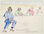 Walter Piacesi (1929) - Giocatori di Bocce, Antiek en Kunst