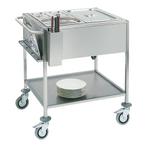 Bain marie wagen GN2/1x1-200mm | 1,5kW | 840x670x860(h)mm, Verzenden, Nieuw in verpakking