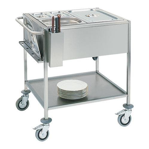 Bain marie wagen GN2/1x1-200mm | 1,5kW | 840x670x860(h)mm, Zakelijke goederen, Horeca | Keukenapparatuur, Nieuw in verpakking