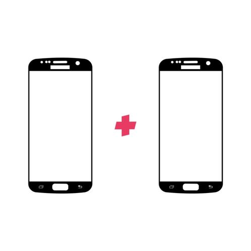 DuoPack: Samsung Galaxy S7 screenprotector gehard glas Edge, Telecommunicatie, Mobiele telefoons | Toebehoren en Onderdelen, Bescherming