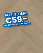 Plak pvc Visgraat licht eiken |  Belakos Attico Visgraat XL, Huis en Inrichting, Stoffering | Vloerbedekking, Ophalen, Nieuw