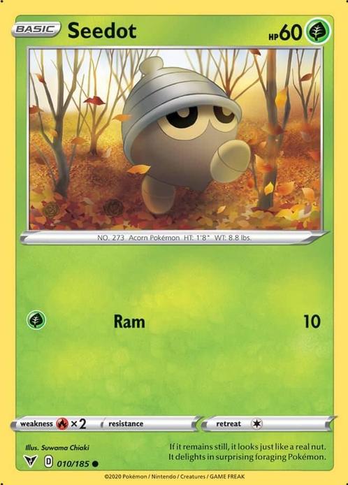 Seedot 010/185 Vivid Voltage, Hobby en Vrije tijd, Verzamelkaartspellen | Pokémon, Losse kaart, Nieuw, Foil, Ophalen of Verzenden