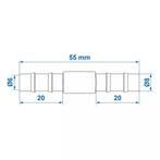 ProPlus Rechte slangtule - 8 mm - Hittebestendig tot 90°C.., Tuin en Terras, Tuinslangen, Ophalen of Verzenden, Nieuw