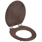 SCHTTE Toiletbril met soft-close DARK WOOD MDF (Badkamer), Huis en Inrichting, Verzenden, Nieuw