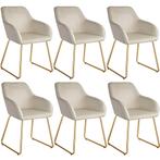 Eetkamerstoel Jeane, fluweellook, sledeonderstel - Fluweello, Huis en Inrichting, Stoelen, Verzenden, Nieuw