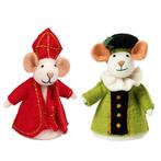 Sintermuis en Pietermuis Groen - Set - Vilten Muisjes - Fair, Ophalen of Verzenden, Nieuw