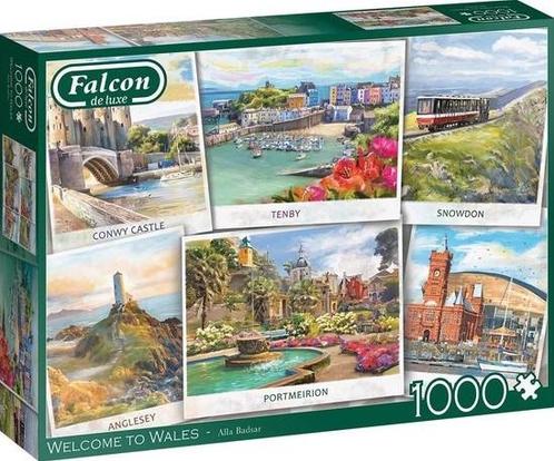 Falcon - Welcome to Wales Puzzel (1000 stukjes) | Falcon -, Hobby en Vrije tijd, Denksport en Puzzels, Nieuw, Verzenden