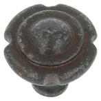 Knop 32 mm bloem ijzer geroest, Doe-het-zelf en Verbouw, Hang- en Sluitwerk, Ophalen of Verzenden, Nieuw