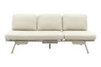 Lyon 3-zits balkon loungebank 2-in-1 ligbed - Mokka, Verzenden, Nieuw, Overige materialen