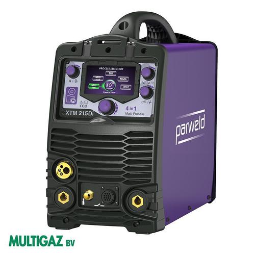 Parweld XTM215Di 4-1 MIG/TIG/MMA lasapparaat, Doe-het-zelf en Verbouw, Gereedschap | Lasapparaten, Nieuw, 150 tot 250 ampère, Ophalen of Verzenden