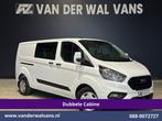 Ford Transit Custom | 2.0 TDCI 131pk L2H1 Dubbele Cabine, Auto's, Bestelauto's, Gebruikt, Euro 6, Wit, Dealer onderhouden