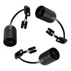 Verhuisfitting 3 stuks | LED lamp fitting | E27 lampvoet - k, Verzenden, Nieuw