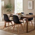 Eetkamerstoelen KITO 4-pack | Zwart | Nieuw | Scherpe Prijs, Zwart, Nieuw, Ophalen of Verzenden, Vier