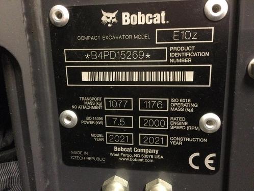 Bobcat E10, Zakelijke goederen, Machines en Bouw | Kranen en Graafmachines, Ophalen
