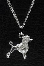 Zilveren Koningspoedel ketting hanger - groot, Verzenden, Nieuw